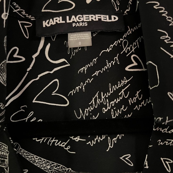 Karl Lagerfeld Paris Print Dress - Picture 5 of 6